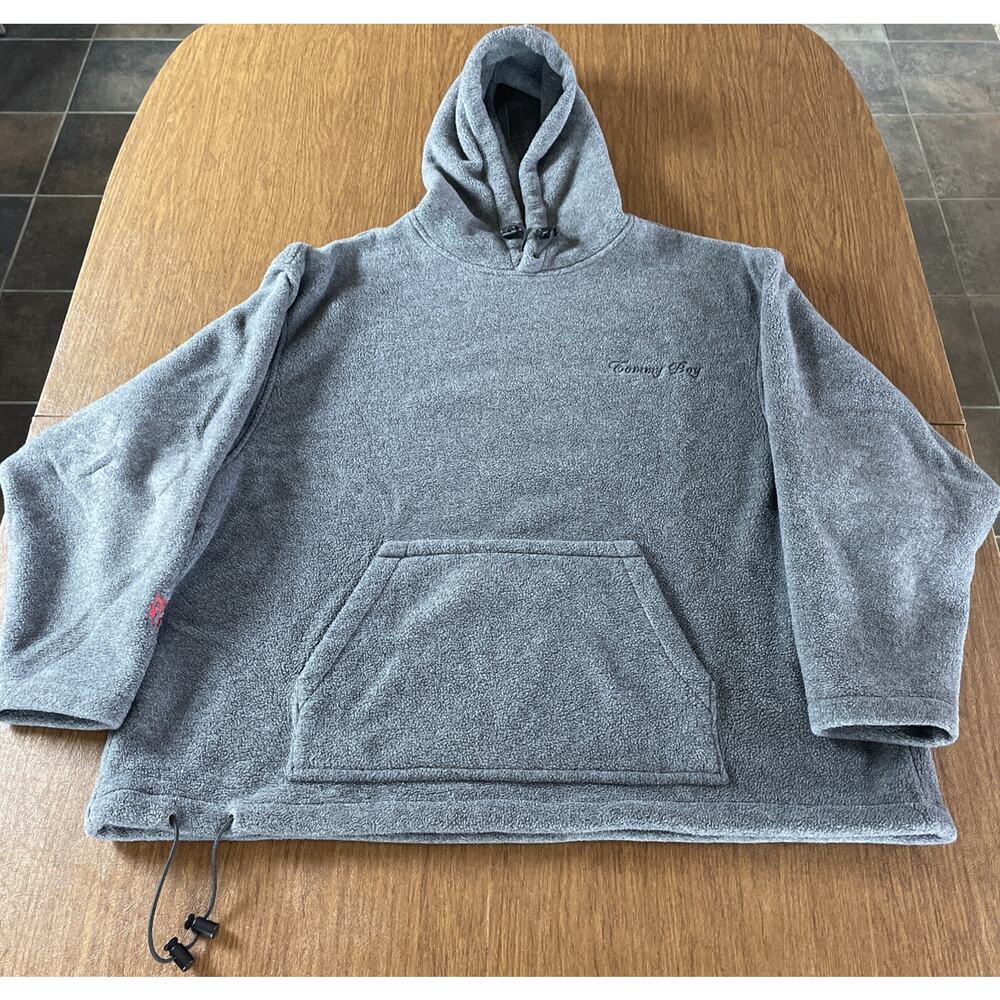 Rare Tommy Boy Records Hooded Fleece Pullover Sweatshirt Hoodie Vtg 80s 90s XXL